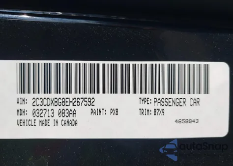 2014 Dodge Charger Se z USA, uszkodzony, nr VIN 2C3CDXBG8EH267592